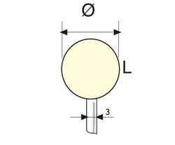 Best - B Tipi Saplı Parlatma Keçesi