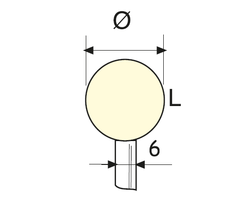 Best - B6 Tipi Saplı Parlatma Keçesi