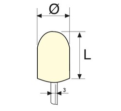 Best - C Tipi Saplı Parlatma Keçesi