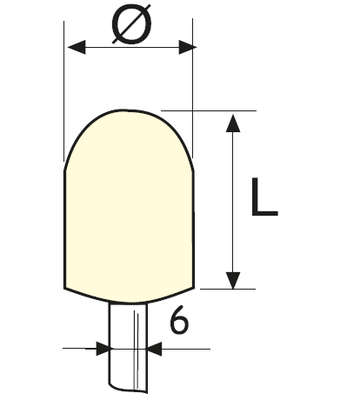 C6 Tipi Saplı Parlatma Keçesi