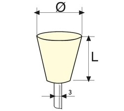 Best - D Tipi Saplı Parlatma Keçesi