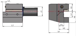 Eksenel kater tutucu C1 Formu sağ 2 - Thumbnail