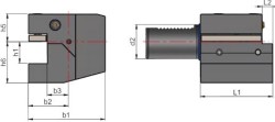 Eksenel kater tutucu C2 Formu sol - Thumbnail