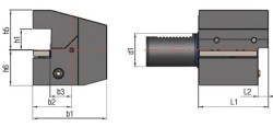 Eksenel kater tutucu C4 Formu kafaüstü sol,kısa 2 - Thumbnail