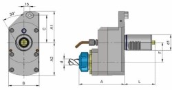 Eroğlu - Eksenel Tahrikli Takım Tutucu Pens Başlığı Eksenden kaçık DIN 6499 9