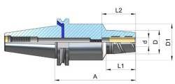 Hidrolik Takım Tutucu, Uzun (Form ADB) - Thumbnail