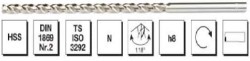 MTE - HSS DIN 1869 -2 Silindirik Saplı Çok Uzun Matkap Ucu N Tipi