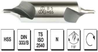 HSS DIN 333 - B Punta Matkabı - Form B