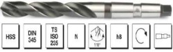 MTE - HSS DIN 345 Mors Konik Saplı Matkap Ucu