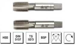 MTE - HSS DIN 5157 Whitworth Boru Vidalı 2'li Takım Kılavuzu