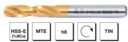 MTE - HSS -E (%8Co) Normu Punta Çürütme Matkap Ucu - Uzun ( El Breyzi İçin) Tın Kaplı