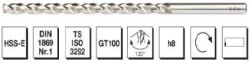 MTE - HSS-E DIN 1869 -1 Silindirik Saplı Çok Uzun Matkap Ucu - GT 100 Tipi