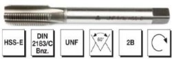 MTE - HSS - E DIN 2183/C USA İnce Vidalı Düz Kanallı Makina Kılavuzu - UNF