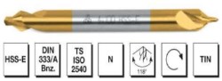 MTE - HSS-E Din 333/A Bnz. Punta Matkabı - Uzun-Tın Kaplı