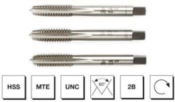 MTE - HSS MTE Normu USA Normal Vidalı 3'lü Takım Kılavuzu - UNC