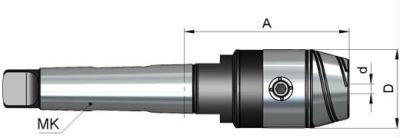 MK şaftlı NC tipi mandren malafası MK-DIN 228 Form B