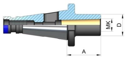 Mors adaptörü DIN 6383 8