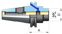 Mors Adaptörü DIN 6383 (Form ADB) 2 - Thumbnail