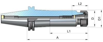 Pens başlığı Pens DIN 6499 ER tipi (Form AD) 2