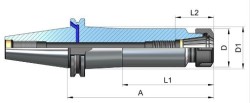 Pens Başlığı Pens DIN 6499 ER Tipi (Form ADB) 2 - Thumbnail