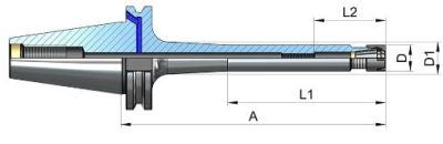 Pens Başlığı Pens DIN 6499 ER Tipi Mini (Form ADB)