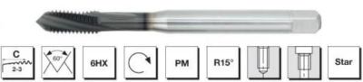 PM DIN - 376 Döküm 15° Helis Kanallı