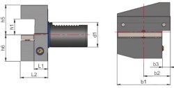 Radyal kater tutucu B3 Formu ters sağ,kısa - Thumbnail