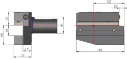 Radyal kater tutucu B5 Formu sağ,uzun 2 - Thumbnail