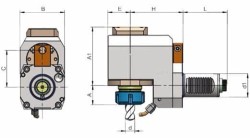 Eroğlu - Radyal Tahrikli Takım Tutucu Pens Başlığı Eksenden kaçık DIN 6499,Referans Kamalı 45