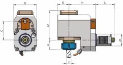 Eroğlu - Radyal Tahrikli Takım Tutucu Pens Başlığı Eksenden kaçık DIN 6499,Referans Kamalı 60