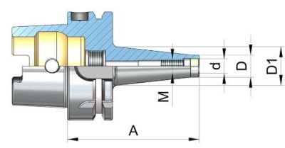 Vidalı tip frezeler için Takım Tutucular